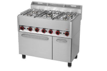 Plynový sporák s el. troubou REDFOX KSPT 99/5 GE