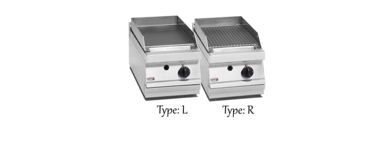 Plynové opékací plotny jedno zónové FTG7-05