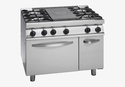 Plynový sporák s tálem a troubou CG7-51